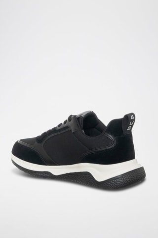 Sapatilhas em nobuck - Preto