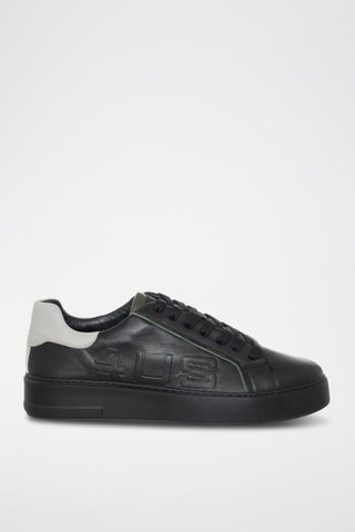 Sapatilhas em couro - Preto