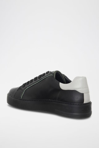Sapatilhas em couro - Preto