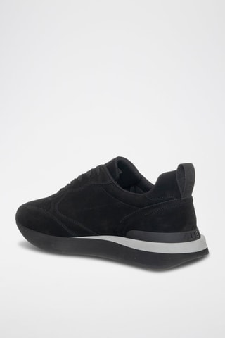 Sapatilhas em nobuck - Preto