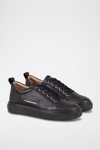 Sapatilhas em couro - Preto