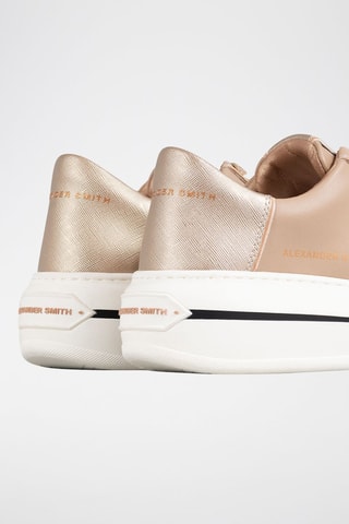 Sapatilhas em couro - Camel