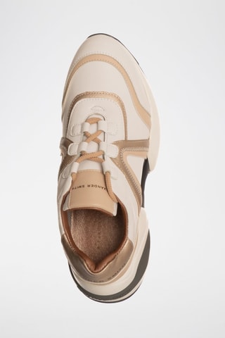 Sapatilhas Marble - Branco e dourado