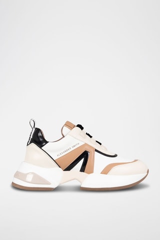 Sapatilhas Marble - Branco e camel