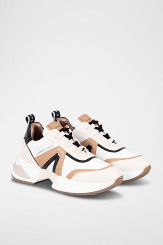 Sapatilhas Marble - Branco e camel