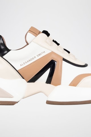 Sapatilhas Marble - Branco e camel