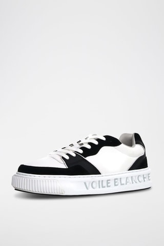 Sapatilhas em couro Forx - Branco e preto