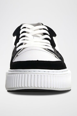 Sapatilhas em couro Forx - Branco e preto