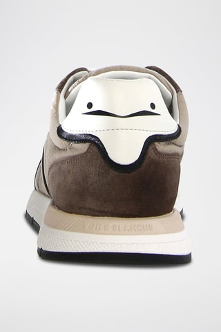 Sapatilhas em nobuck Storm - Branco e castanho