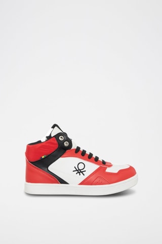 Sapatilhas subidos Vermelho e preto