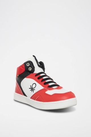 Sapatilhas subidos Vermelho e preto