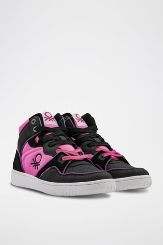 Sapatilhas subidos Preto e rosa