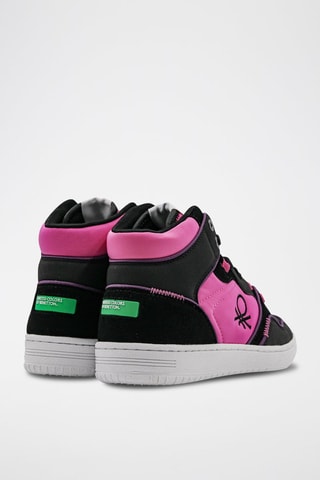 Sapatilhas subidos Preto e rosa