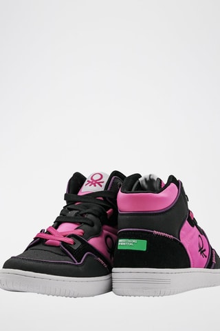Sapatilhas subidos Preto e rosa