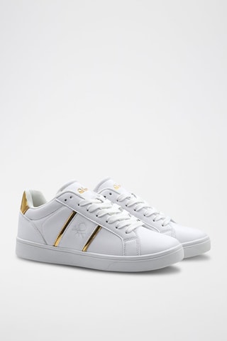 Sapatilhas em couro Branco