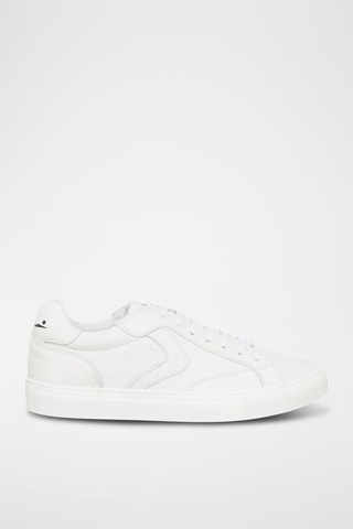 Sapatilhas em couro napa Capri - Branco