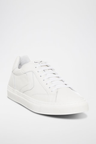 Sapatilhas em couro napa Capri - Branco