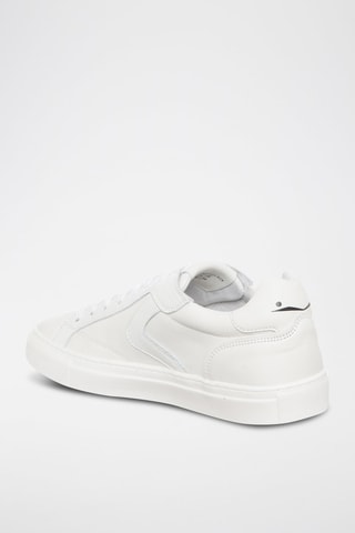Sapatilhas em couro napa Capri - Branco