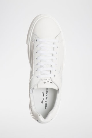 Sapatilhas em couro napa Capri - Branco