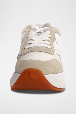 Sapatilhas com plataforma em nobuck Lana - Branco