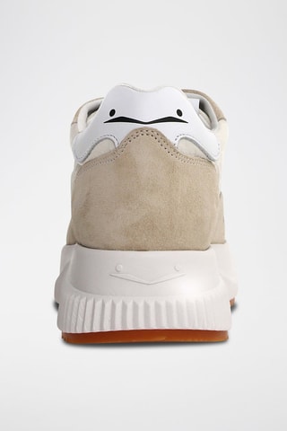 Sapatilhas com plataforma em nobuck Lana - Branco