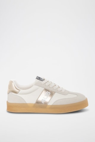 Sapatilhas Macy - Branco e dourado