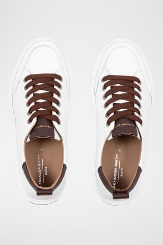 Sapatilhas em couro Bond-Asbabdm - Branco