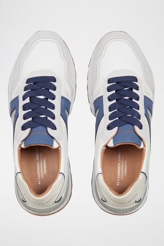 Sapatilhas Liverpool - Branco e azul-marinho