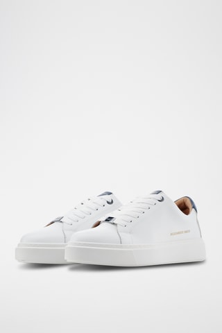 Sapatilhas em couro London - Branco