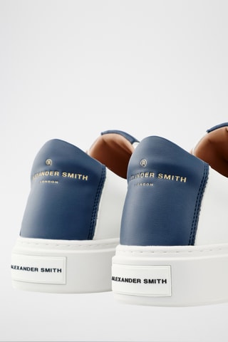 Sapatilhas em couro London - Branco