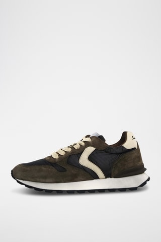 Sapatilhas em nobuck Paris Race - Caqui