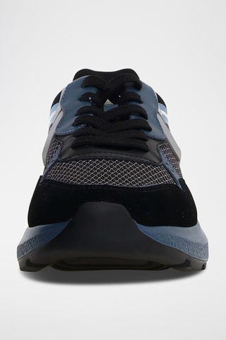 Sapatilhas em nobuck Shine - Preto