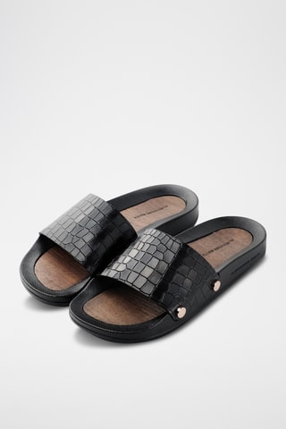 Mules de couro Bristol-Asaubrd - Preto