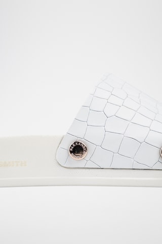 Mules de couro Bristol-Asaubrd - Branco