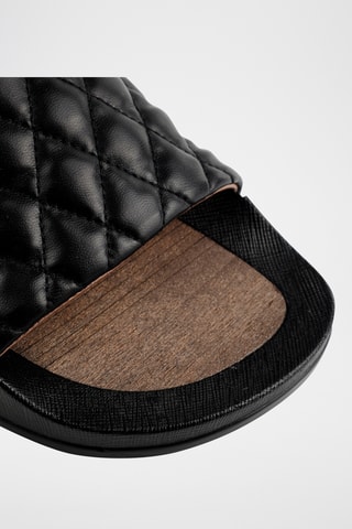 Mules de couro Bristol-Asaubrd - Preto