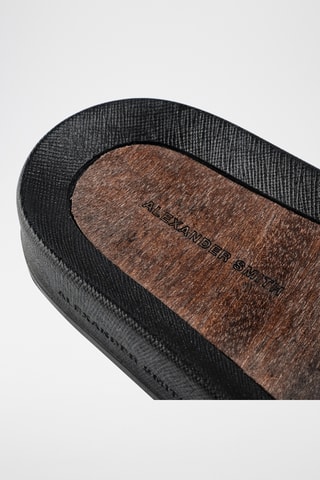 Mules de couro Bristol-Asaubrd - Preto