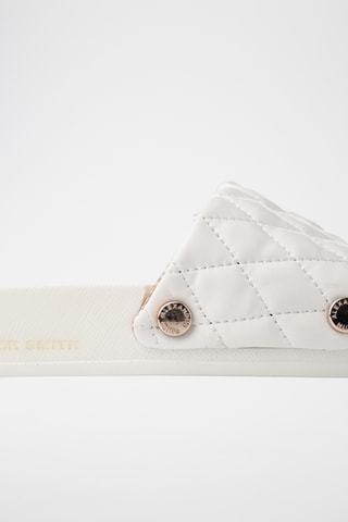 Mules de couro Bristol-Asaubrd - Branco
