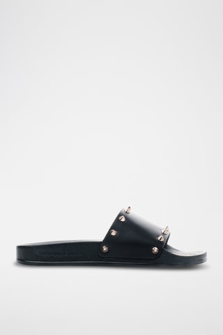 Mules de couro Bristol-Asaubrd - Preto