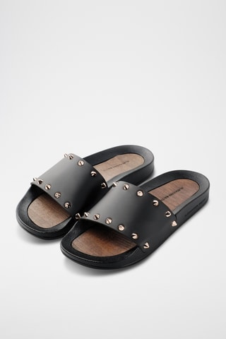 Mules de couro Bristol-Asaubrd - Preto