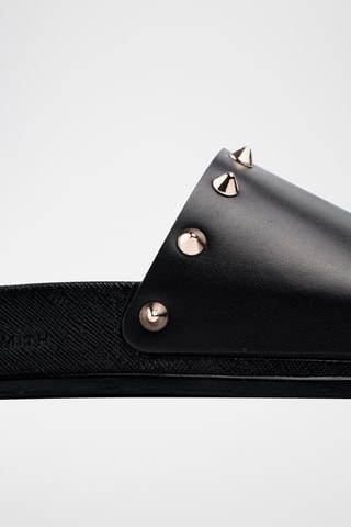 Mules de couro Bristol-Asaubrd - Preto