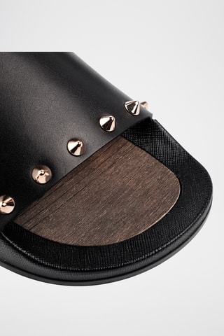 Mules de couro Bristol-Asaubrd - Preto