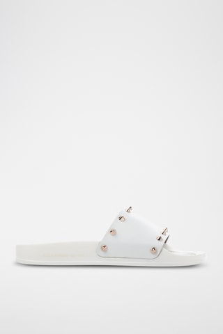 Mules de couro Bristol-Asaubrd - Branco