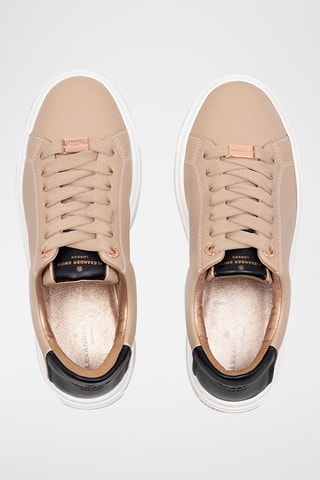 Sapatilhas em couro London - Camel