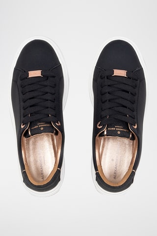 Sapatilhas em couro London - Preto