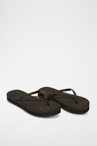 Tongs plateformes - Noir
