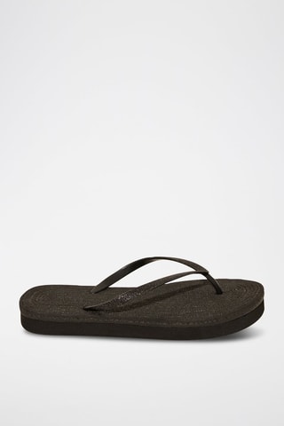 Tongs plateformes - Noir