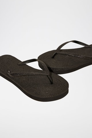 Tongs plateformes - Noir