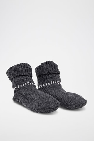 Chaussons fourrés - Anthracite