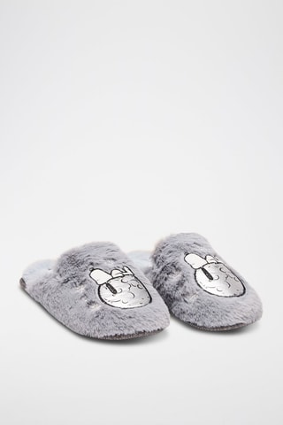 Pantoufles Snoopy - Gris