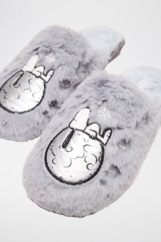 Pantoufles Snoopy - Gris